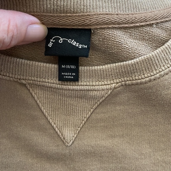 Target Art Class sweater style top with thermal sleeves - Picture 6 of 8